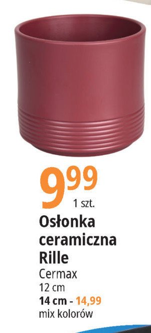 Os艂onka ceramiczna rille 12 cm Cermax promocja
