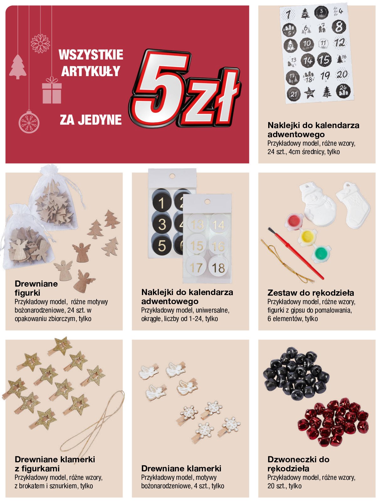 Klamerki drewniane z figurkami promocja