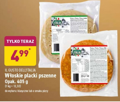 Placki pszenne o smaku pizzy Il gusto dell' italia promocja