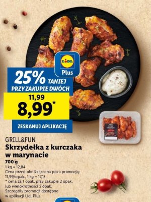 Skrzydełka z kurczaka w marynacie paprykowej Grill and fun promocja