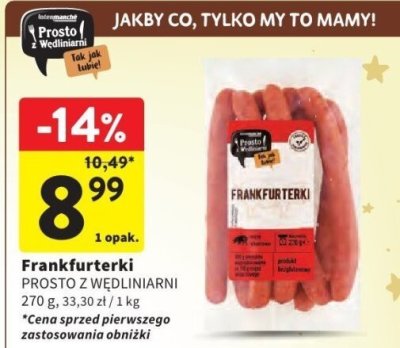 Frankfurterki Prosto z Wędliniarni promocja w Intermarche