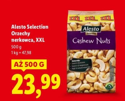 Orzechy nerkowca Alesto Selection XXL promocja w Lidl