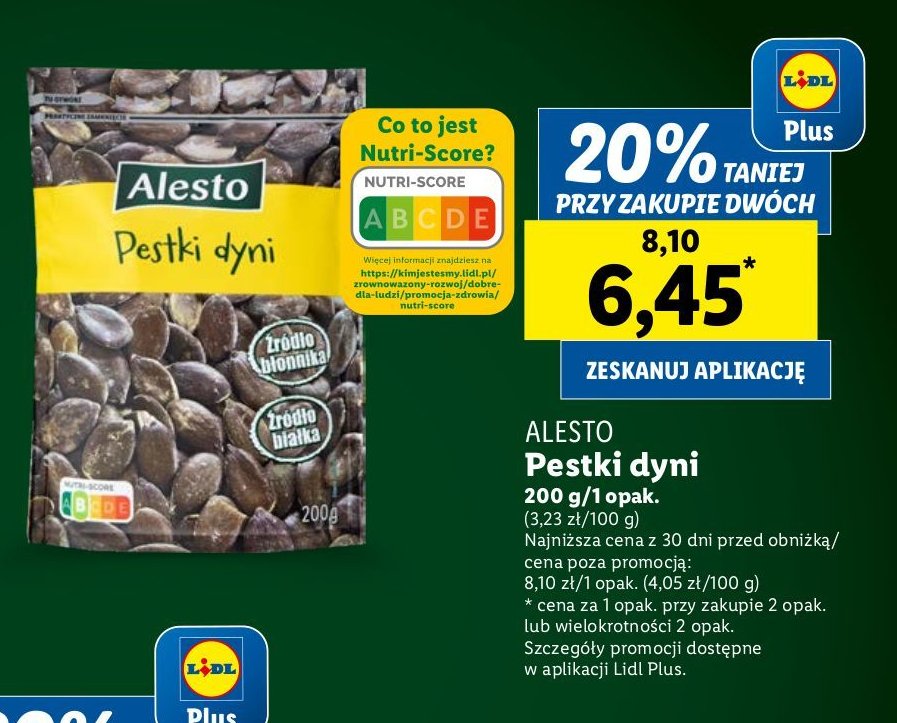 Pestki dyni Alesto promocja