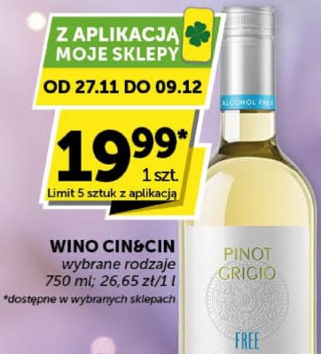 Wino Cin&Cin wybrane rodzaje promocja w Groszek