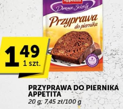 Przyprawa do piernika Appetita promocja w Groszek