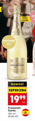 Wino musujące Freixenet Carta promocja w Biedronka