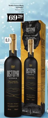 Wódka Ostoya Black + kartonik wyborowa 0,7l promocja w POLOmarket