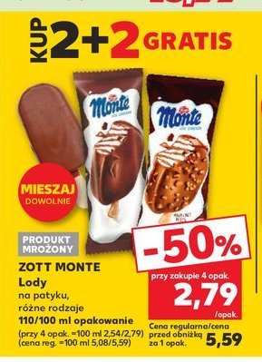 Lód Zott monte promocja