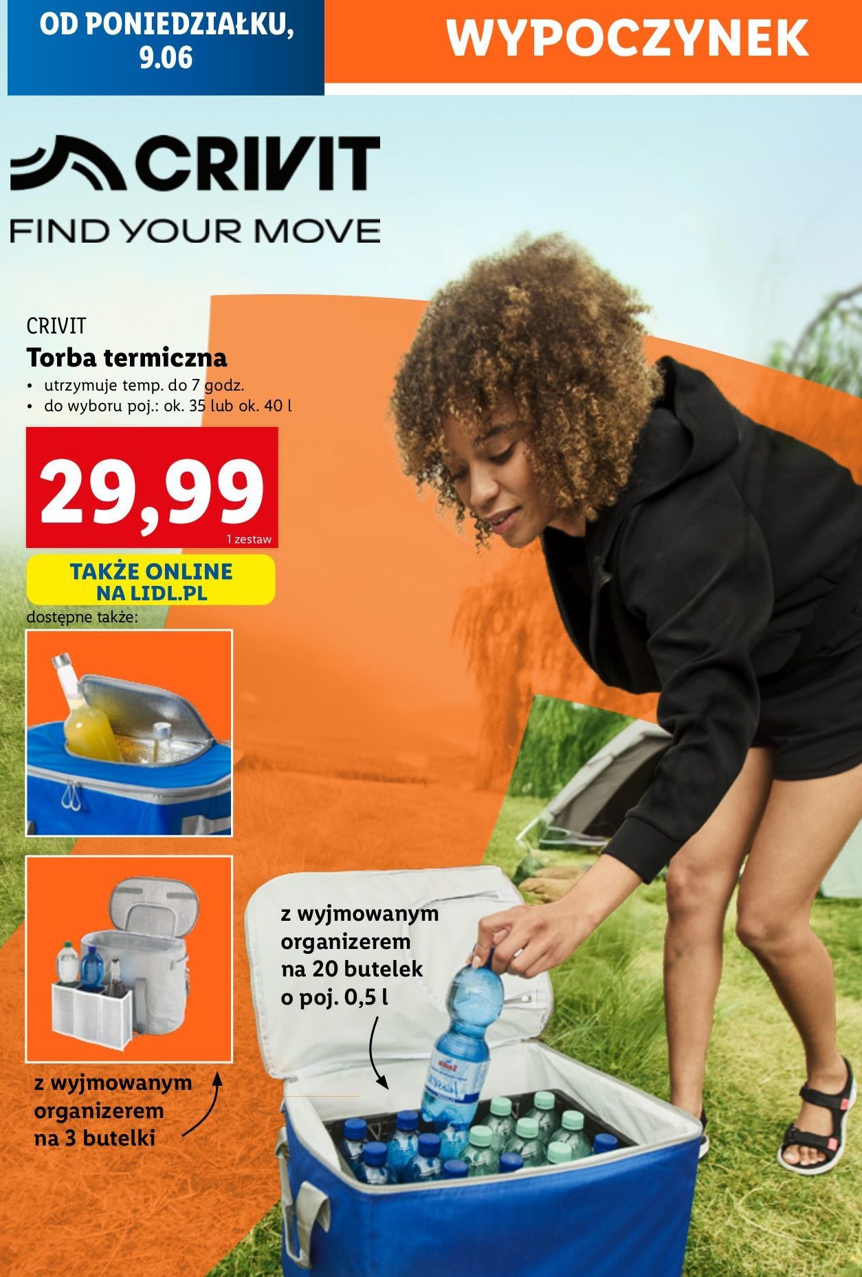 Torba termiczna 40 l Crivit promocja w Lidl