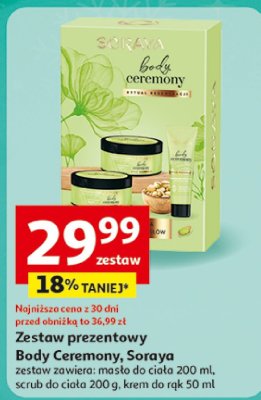Zestaw prezentowy Body Ceremony, Soraya promocja w Auchan