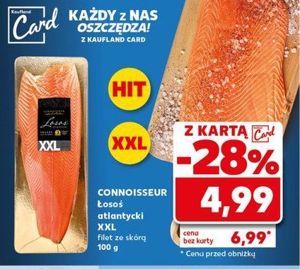 Łosoś atlantycki xxl filet ze skórą Connoisseur promocja