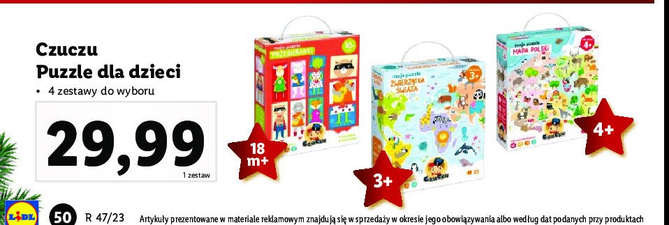 Puzzle zwierzęta świata CZUCZU promocja