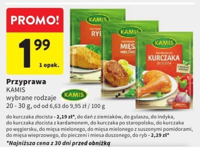 Przyprawa Przyprawa KAMIS wybrane rodzaje promocja w Intermarche