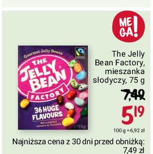 Żelki kolorowe fasolki The jelly bean factory promocja