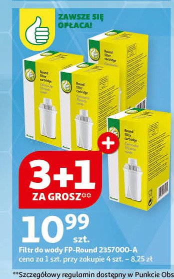 Filtr do wody fp-round Podniesiony kciuk promocja w Auchan