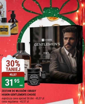 Zestaw do włosów i brody Hiskin Gentlemen's Choice promocja w bi1