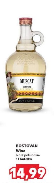 Wino Bostovan semi sweet promocja w Kaufland