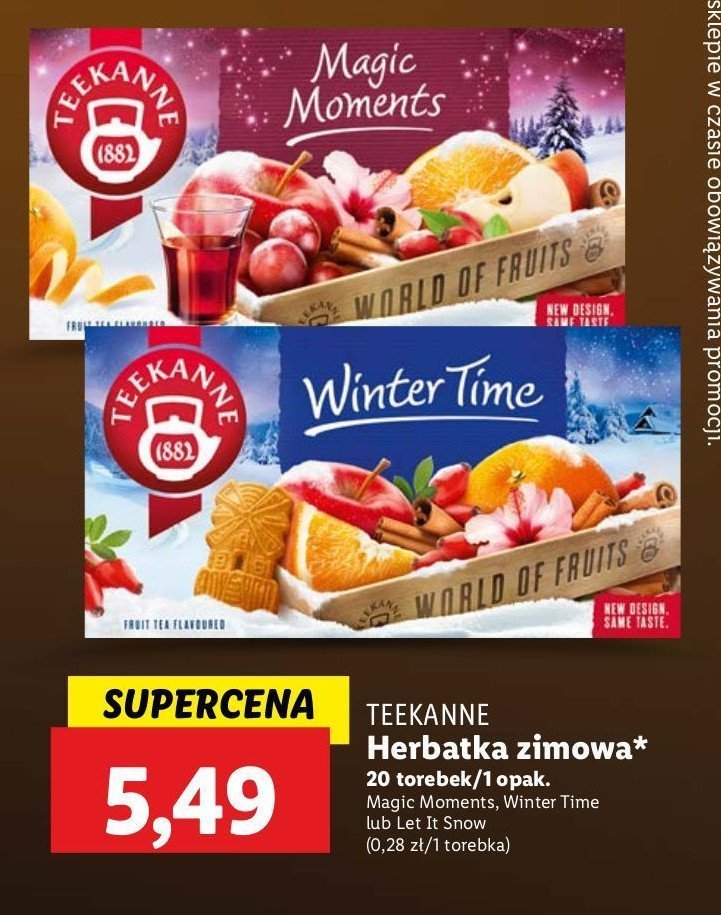 Herbata magic moments Teekanne promocja