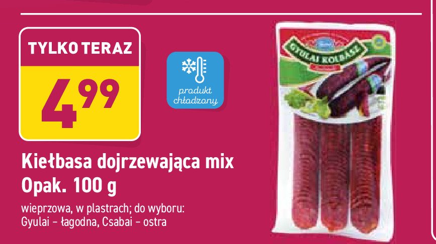 Kie艂basa ostra csabai promocja