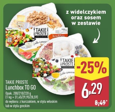 Lunchbox TO GO w stylu włoskim promocja w Aldi