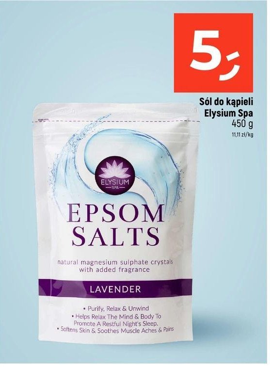 Sól do kąpieli lavender Elysium spa promocja