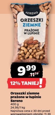 Orzechy ziemne prażone w łupinie  promocja w Netto