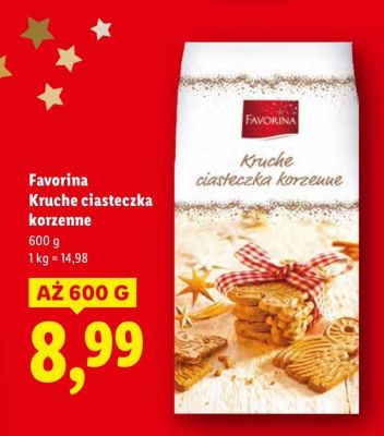 Kruche ciasteczka korzenne  promocja w Lidl