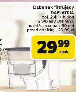 Dzbanek atria 2.4 l + bidon + 2 wk艂ady unimax Dafi promocja