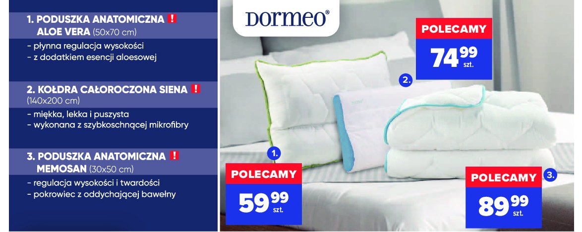 Kołdra siena Dormeo promocja