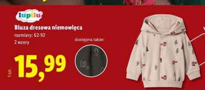 Bluza dresowa niemowlęca  promocja w Lidl