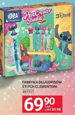 Fabryka długopisów Stitch Clementoni promocja w Selgros