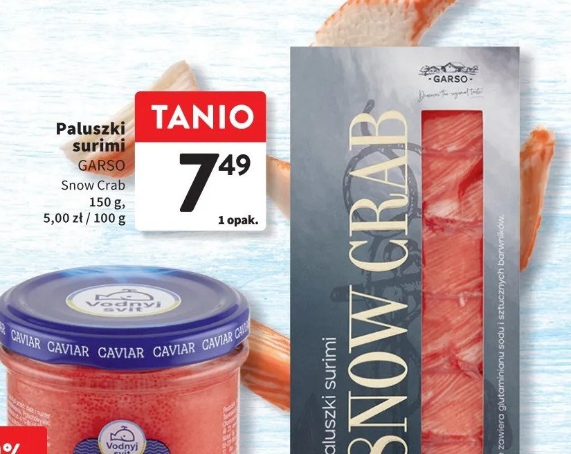 Paluszki surimi GARSO promocja