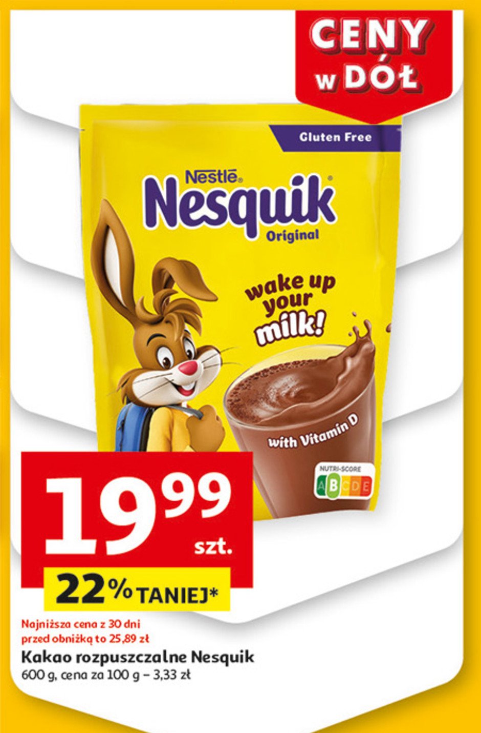 Kakao NESQUIK PLUS promocja w Auchan