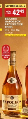 Brandy Napoleon Recherche Pons promocja