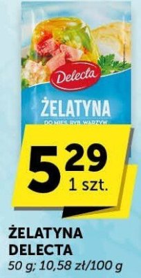 Żelatyna Delecta promocja w Groszek
