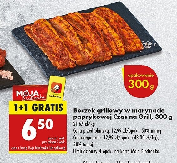 Boczek grillowy w marynacie paprykowej Czas na grill promocja