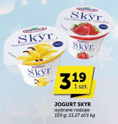 Jogurt Skyr Piątnica wybrane rodzaje promocja w Euro Sklep
