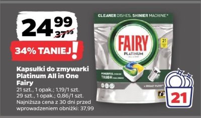 Kapsułki do zmywarki Platinum All In One promocja w Netto