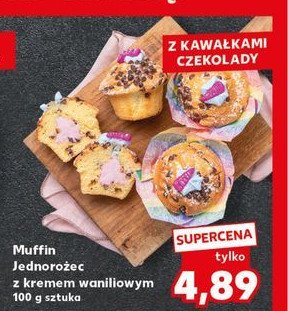 Muffin jednoro偶ec z kremem waniliowym promocja