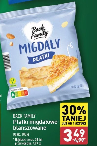 Migdały płatki BACK FAMILY promocja