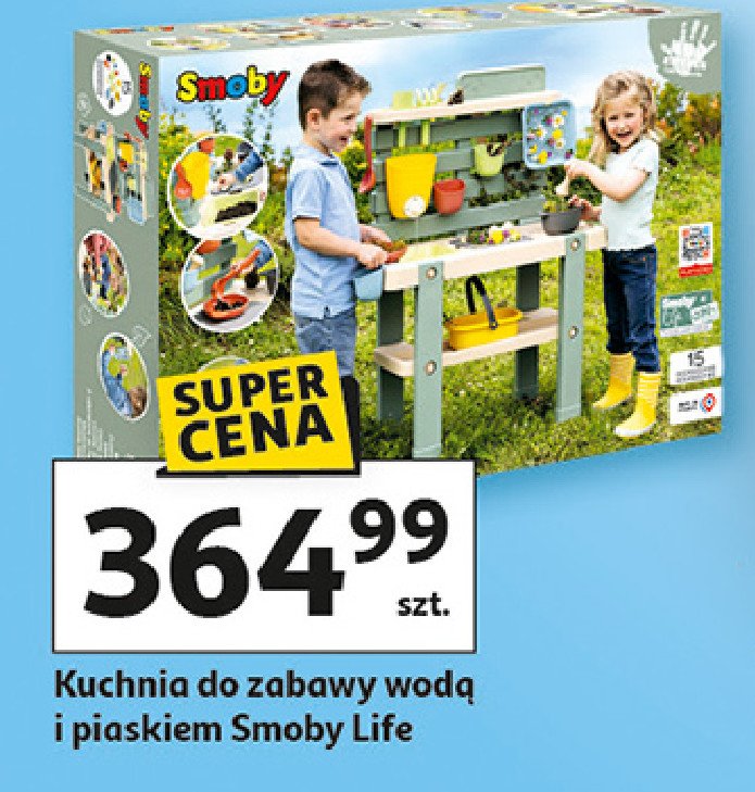 Kuchnia do zabawy wodą i piaskiem Smoby promocja w Auchan