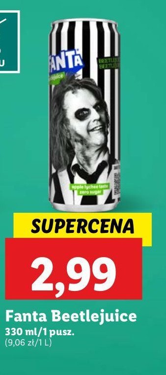 Napój beetlejuice Fanta promocja