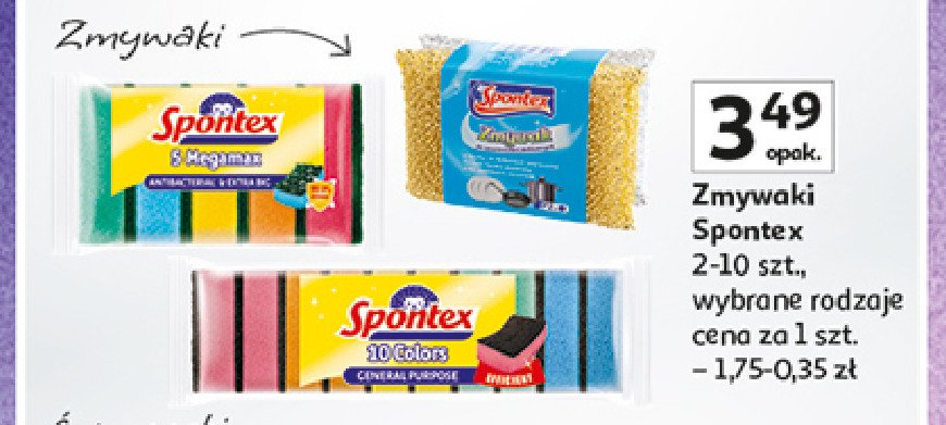 Zmywak extra duży big max Spontex promocja w Auchan