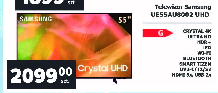 Telewizor ue55nu8002 uhd Samsung promocja