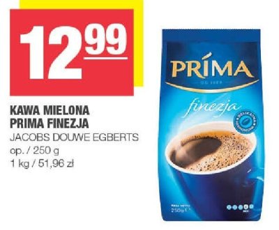 Kawa mielona Prima Finezja Jacobs Douwe Egberts promocja w SPAR