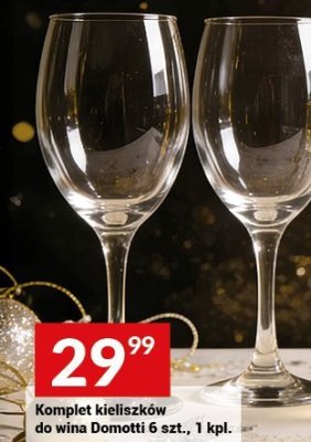 Komplet kieliszków do wina Domotti 6 szt., 1 kpl. promocja w Twój Market