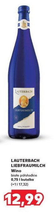 Wino Lauterbach liebfraumilch promocja w Kaufland