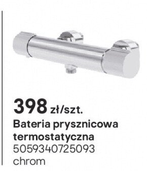 Bateria prysznicowa termostatyczna Levanna chrom promocja w Castorama
