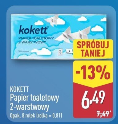 Papier toaletowy Kokett 2-warstwowy promocja w Aldi