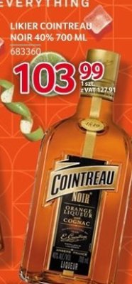 Likier Cointreau Noir 40% 700 ML promocja w Selgros